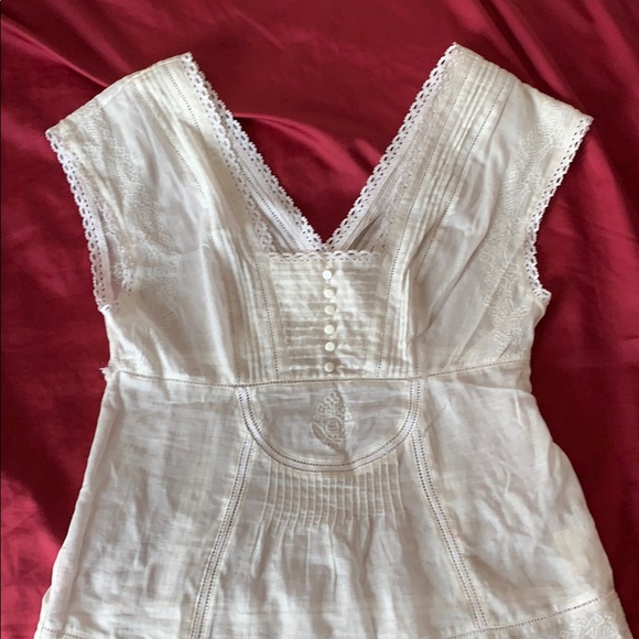 Anthropologie Tops - Anthropologie white cotton top, medium